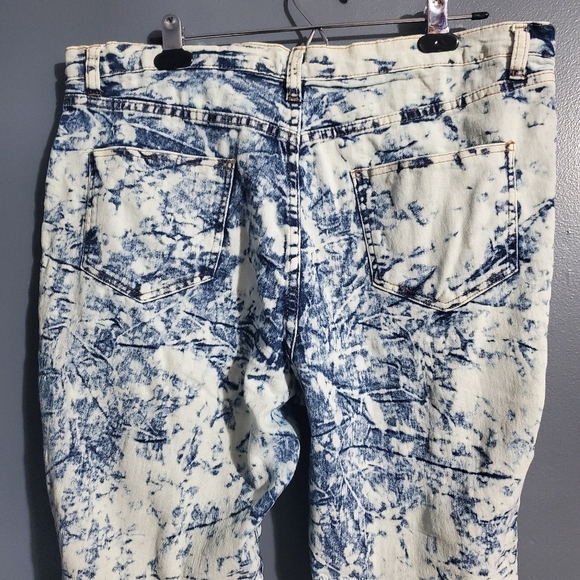 Lucy Diamonds Womens Jean Jeggings Acid Wash Distressed Size 18 - Picture 5 of 8